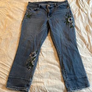 J.Jill denim ankle cropped jeans